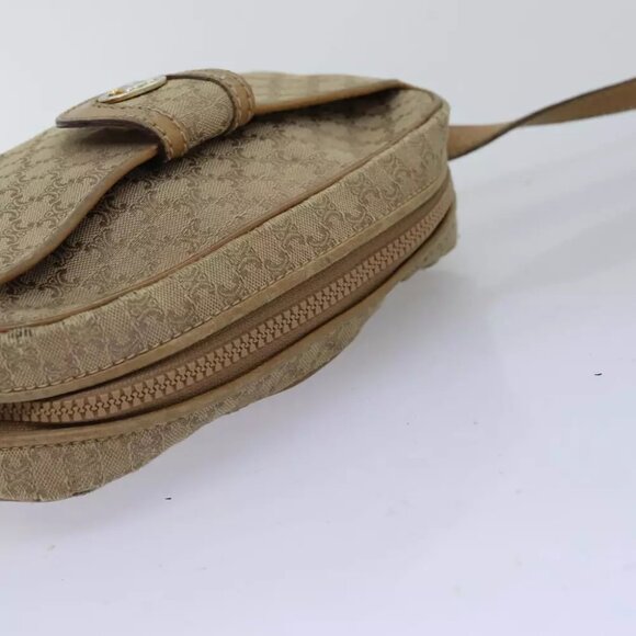 CELINE Macadam Canvas Shoulder Bag Beige - Picture 8 of 16